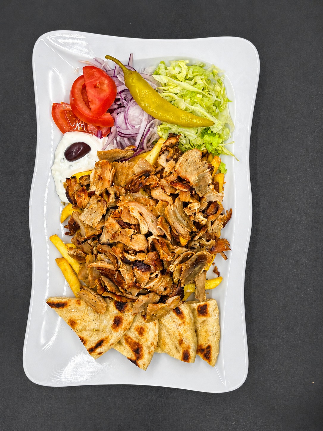 21. Gyros fläsk Tallrik